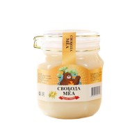 俄罗斯蜂蜜原装进口国家馆纯正天然结晶瓶装椴树蜜500g食品