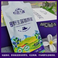 伊春九鑫山珍30ml异型袋野生蓝莓原浆 源头厂家 批发加工