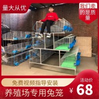 新型自动清粪养殖笼特大号兔笼超大新式养殖场专用大型子母兔子笼