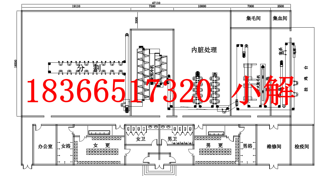 家禽屠宰流水线