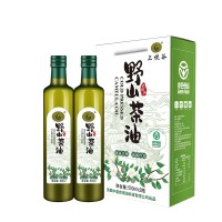 上悦谷野山茶油送礼高山茶籽油植物油食用油500ml*2礼盒装