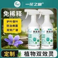 花卉绿植防黄叶掉叶双效灵免稀释既喷型治菌防菌广谱双效灵