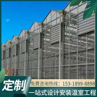 玻璃温室大棚设计安装 花卉大棚园林智能温室 暖棚观光实验大棚